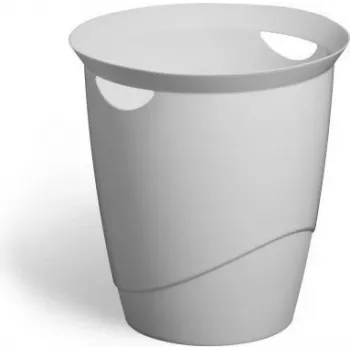 Prullenbak rond kunststof grijs Durable 776010