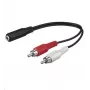 Microconnect AUDALH02 audiokabel 0,2 m 2 x cinch 3,5 mm rood