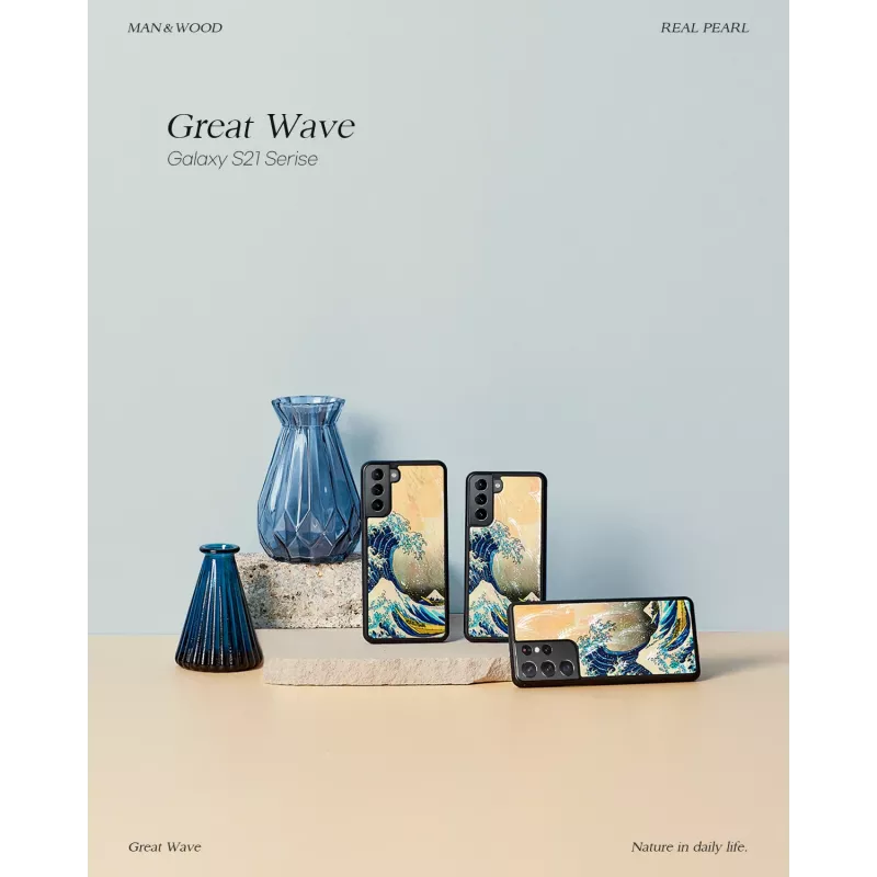 iKins hoes voor Samsung Galaxy S21 Great Wave off