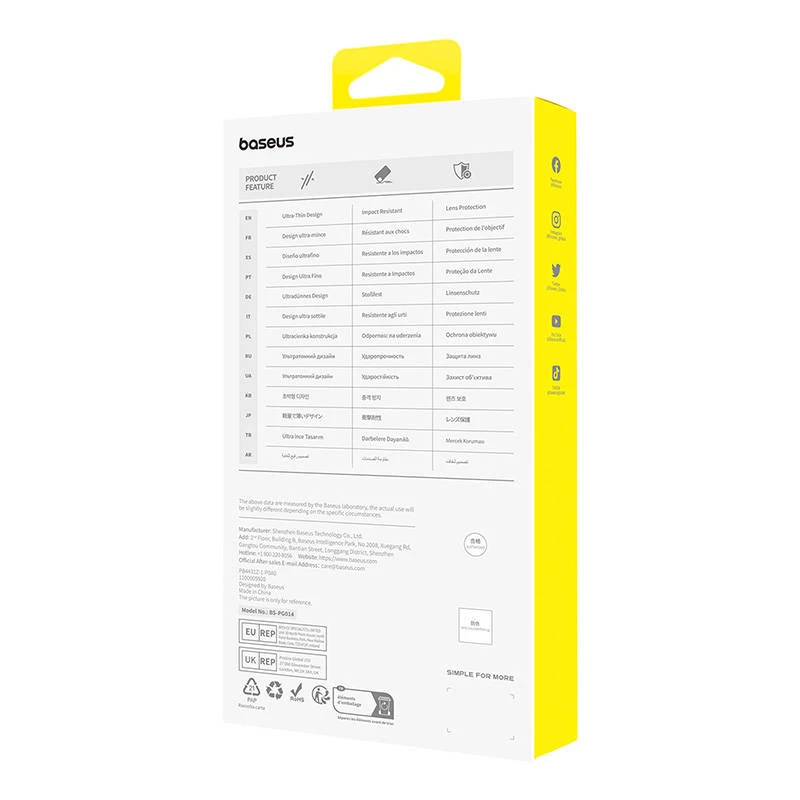 Hoesje voor iPhone 15 ProMax Baseus OS-Lucent Serie (transparant)