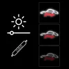 Decoratieve neonlamp MANTA SNL95WH wit-rood — tweekleurige verlichting in neonstijl