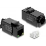 Delock 86609 Keystone-module RJ45-aansluiting Cat.6A UTP met PoE-LED