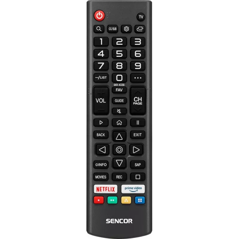 24 inch SENCOR SLE 24S803B HD Ready SMART TV met webOS, Wi-Fi, Bluetooth, DVB-T2/C/S2, 1366×768