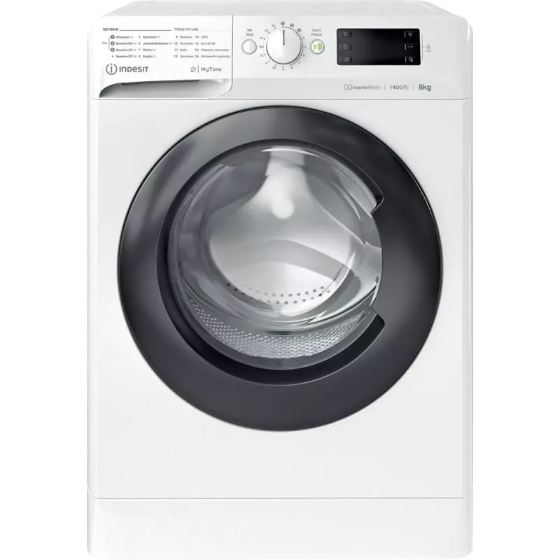 Wasmachine INDESIT MTWE81495WBPL 8 kg, 1400 t/min, energie-efficiëntieklasse B