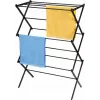 Wasrek PROMIS SU111 — verticaal binnenwasrek van staal, 3 m drooglengte, 1000 mm hoogte, opvouwbaar