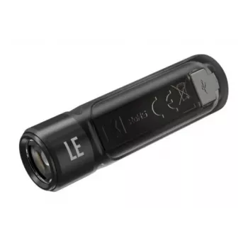 Handzaklamp Nitecore TIKI LE — 300 lm, USB-oplaadbaar, polycarbonaat, IP66, schokbestendig, 10,5 g, 55 mm, zwart