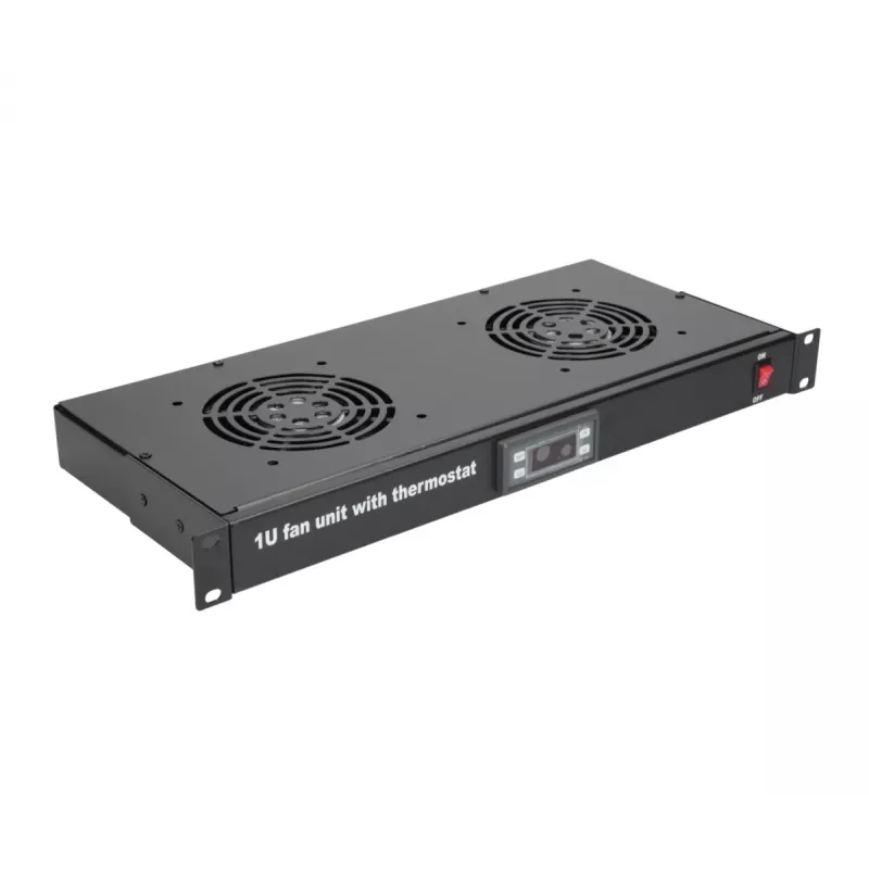 Ventilatorpaneel Extralink EX.19089 19 inch 2 ventilatoren met thermostaat