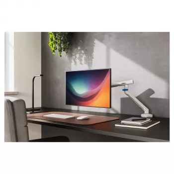 Monitorbeugel DIGITUS Single Design voor beeldschermen tot 35 inch, klem, 10 kg, VESA 75x75–100x100, kantelbaar -45–90°
