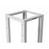 19 inch open rack LANBERG 42U, diepte 800 mm, breedte 600 mm, grijs