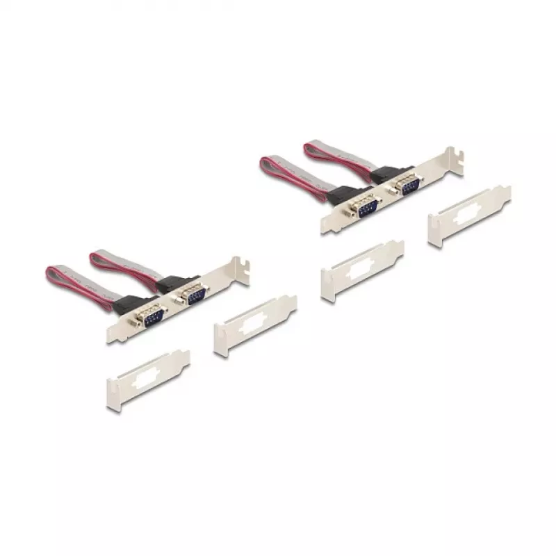Interne RS-232-interfacekaart DELOCK 95278 — Mini PCI Express host, 4× RS-232-uitgangen, FIFO 256 B, 30×51×10 mm