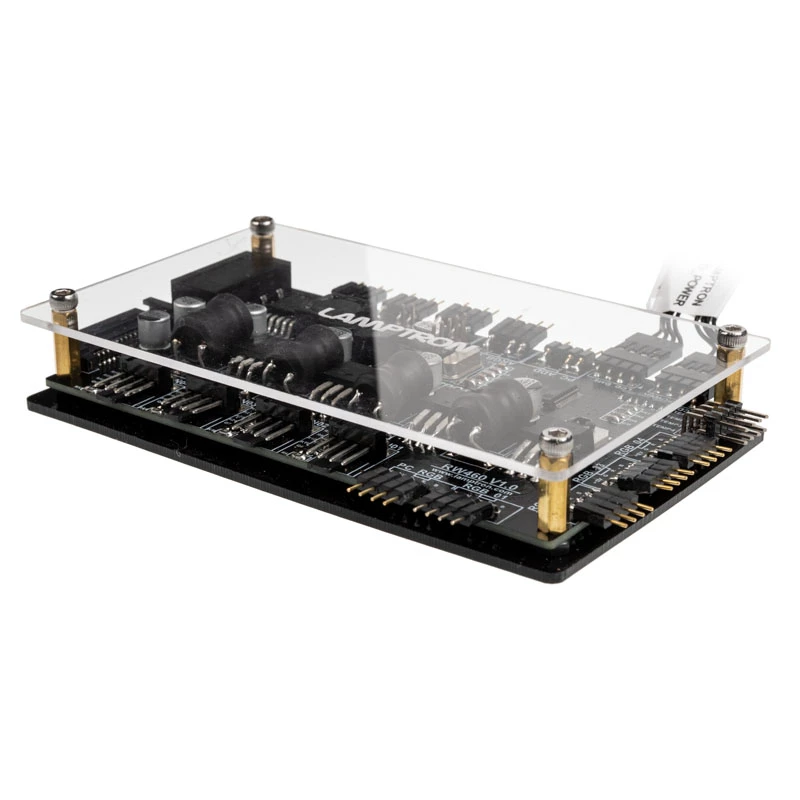 Ventilator- en RGB-controller Lamptron RW460 voor waterkoelingssystemen — zwart