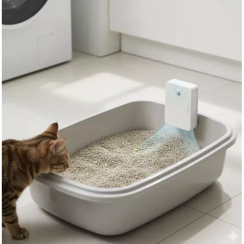 Catlink geurverwijderaar voor kattenbak CL-D-01 — ABS, wit, 75×37×108 mm