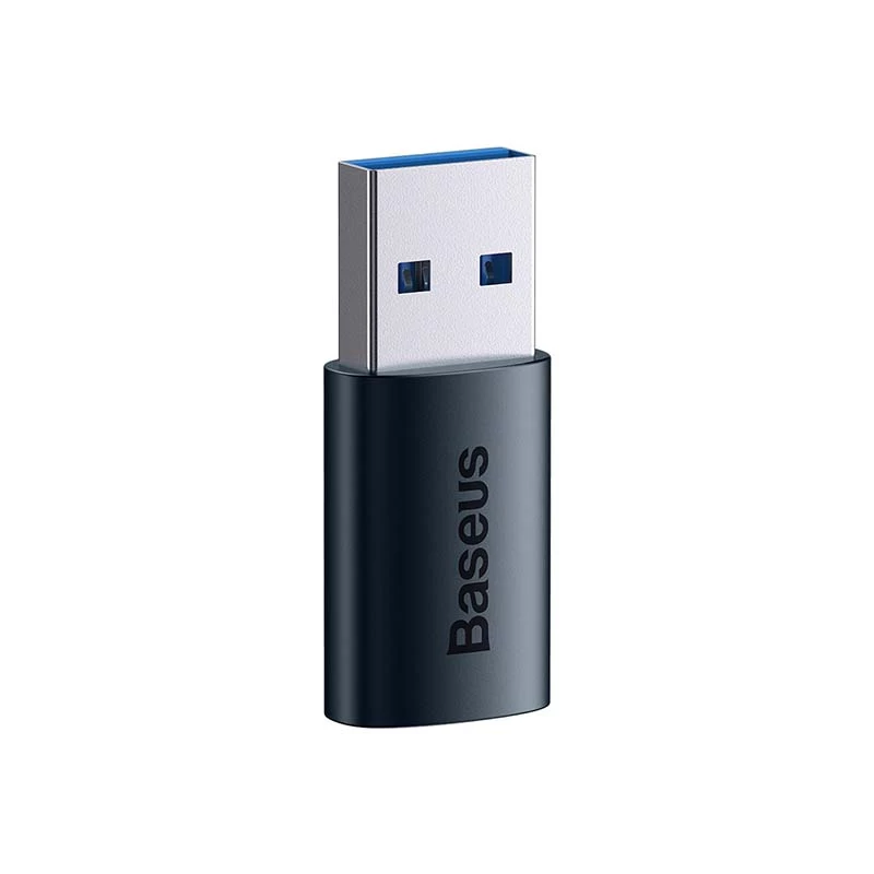 Baseus Ingenuity USB-A naar USB-C adapter OTG (blauw)
