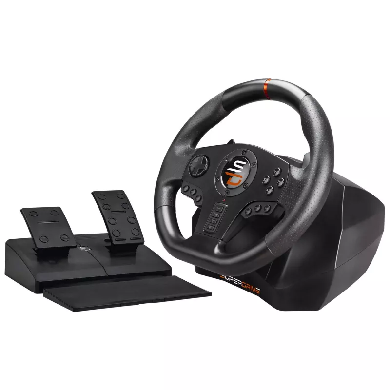 Subsonic SA5595-PC gaming controller zwart USB stuurwiel + pedalen