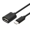 TB kabel OTG USB AF - USB-C 15cm zwart (AKTBXKU4PAC015B)