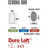 High Peak Ceduna Duo rechthoekige slaapzak polyester blauw