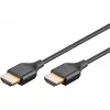 Goobay 75296 Slim High-Speed HDMI-kabel met Ethernet, 4K@60Hz, HDMI 2.0, male-male, 5 m, zwart