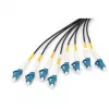 DIGITUS vooraf geassembleerde Fibre Optic Universal Breakout-kabel, singlemode OS2, 8 vezels, LC/UPC - LC/UPC