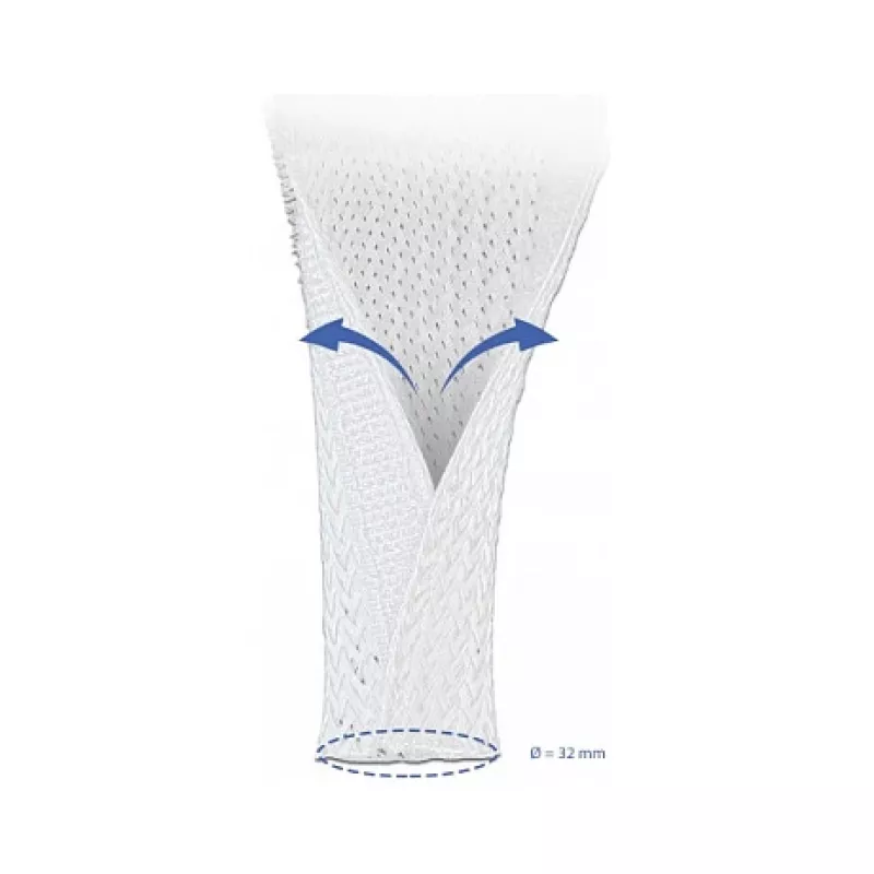 Gevlochten slang DeLOCK 20818 5 m x 32 mm wit