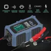 Qoltec Smart Microprocessor Acculader met accutester en 12V-reparatiefunctie | 6A | LCD | Acculader voor AGM LiFePO4 GEL accu