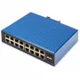 DIGITUS Industrial L2 Managed Gigabit Ethernet-switch 16x RJ-45 + 2x SFP, 12–48V DC, 8000 MAC