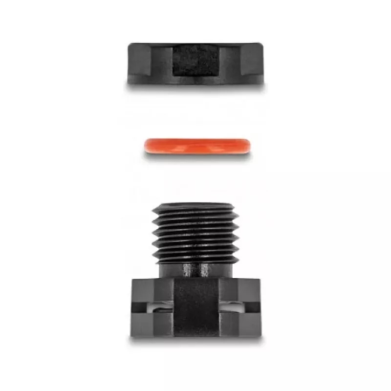 DeLOCK ventilatieplug M12 zwart 2 stuks polyamide