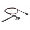 USB-kabel DeLOCK EASY-USB 2.0 Type-A naar micro-B stekker 0,5 m zwart