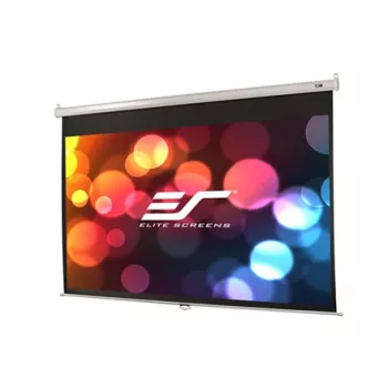Handmatig projectiescherm Elite Screens M106XWH — 106 inch (2,69 m), 16:9, zichtbare breedte 2,35 m