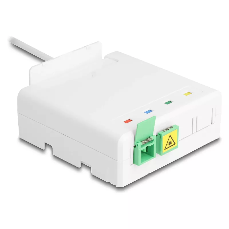 DELOCK optische glasvezel-aansluitdoos 2 x SC/APC Simplex met 30 m G.657.A1 dropkabel-set