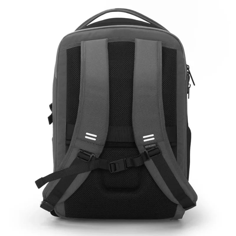 Rugzak XDDESIGN Bizz grijs P705.932 – waterafstotende, lichte stadsrugzak
