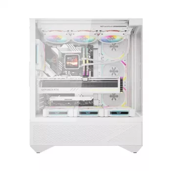 Computerbehuizing Darkflash DY460 ATX wit