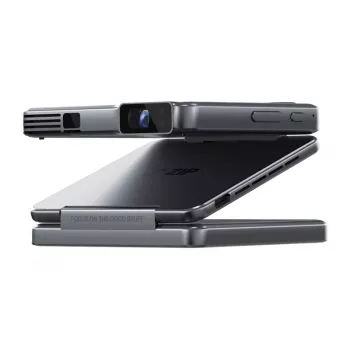 Projector Aurzen AURZEN Zip-projector (grijs) – draagbare thuis-/zakelijke projector