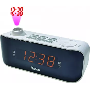 Eltra wekkerradio Kasia (Kate) met projector, zwart