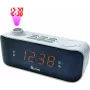 Eltra wekkerradio Kasia (Kate) met projector, zwart