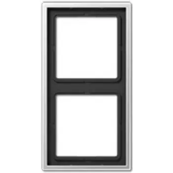 Aluminium deurgreep-plaat JUNG AL 2982, zwart, 81×152 mm