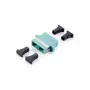 Equip SC glasvezelkoppeling, OM3 multimode duplex, SC, turquoise, multimode, 34,7 mm, 9,4 mm, 33 mm