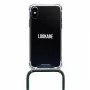 Telefoonhanger-hoesje Lookabe voor iPhone X / Xs — goud met groen bandje
