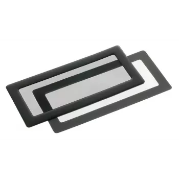 Stoffilter DEMCiflex Standaard voor 2 x 40-mm-ventilatoren, zwart, 130,7×60 mm
