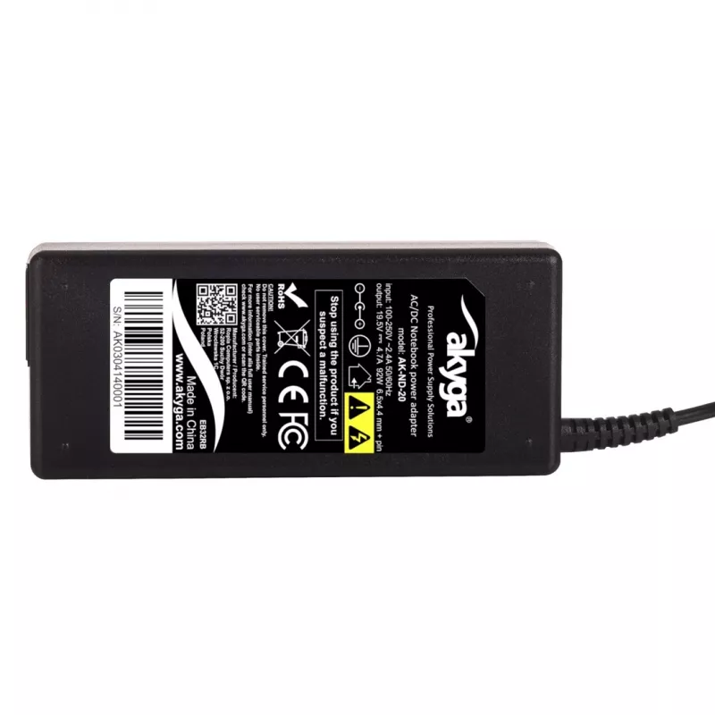 Akyga AK-ND-20 laptopvoeding voor Sony, 92 W, 19,5 V, 4,7 A, 6,5 x 4,4 mm + pin