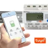 Driefasige energiemeter QOLTEC 50883 Wi‑Fi 400V met lcd-display