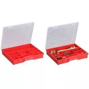 allit EuroPlus Basic 37/12 opbergbox, rood, 12 vakken