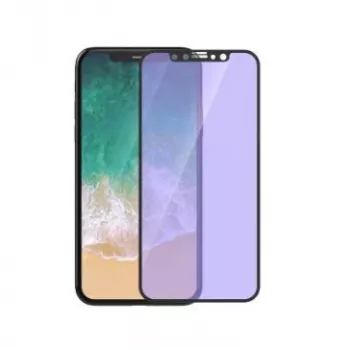 Gehard glas schermbescherming Devia voor iPhone XS/X 5,8 inch anti-blauwlicht volledig scherm zwart