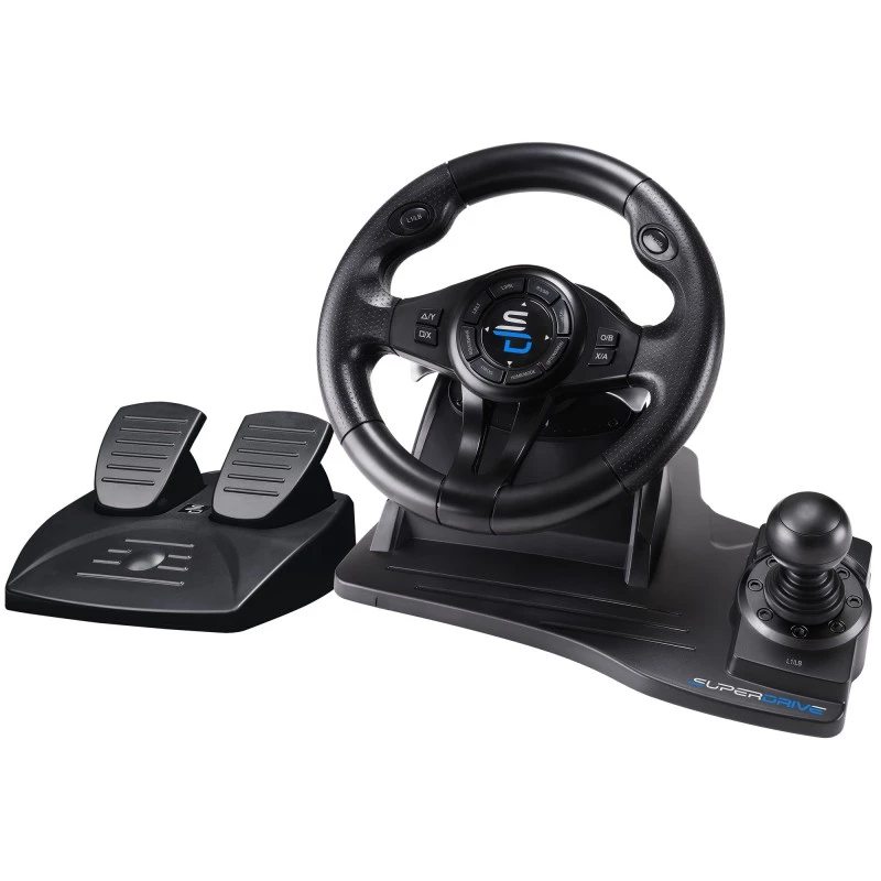 Subsonic SA5596-NG gaming controller zwart USB-stuurwiel pedalen 270°