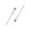 Belkin BOOST CHARGE - USB-kabel - 24-pins USB-C (m) naar 24-pins USB-C (m) - USB 2.0 - 2 m - wit