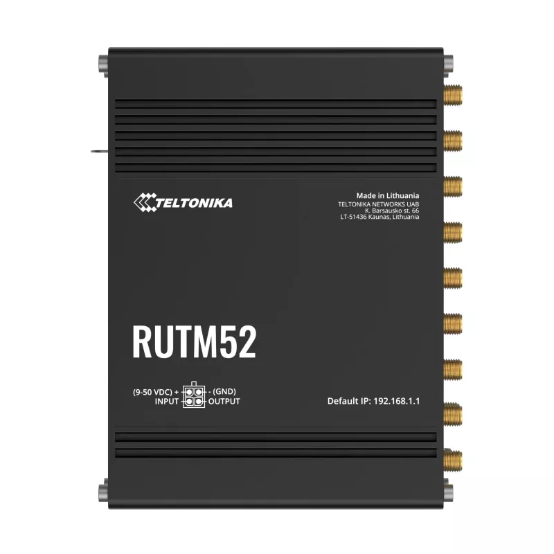 5G-router Teltonika RUTM52, 5x GbE, Dual-SIM, eSIM, Wi-Fi 5