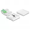 DELOCK optische glasvezel-aansluitdoos 2 x SC/APC Simplex met 30 m G.657.A1 dropkabel-set