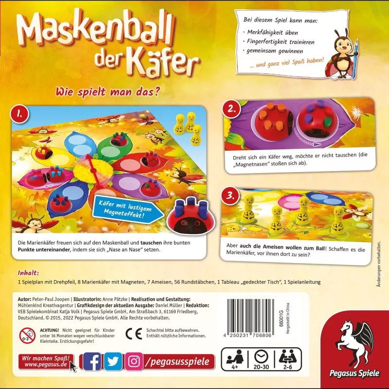 Maskenball der Beetle, bordspel kinderspel van het jaar 2002