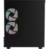 PC micro tower Thermaltake View 170 WS ARGB — micro-behuizing, zwart, ondersteunt PS2-voeding, 2x 120 mm zij- + 1x 120 mm achterventilator, 2,5/3,5 inch HDD