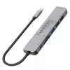 USB-C hub Unitek 7in1 aluminium PD 100W 5 Gbps — multiport-adapter met Power Delivery