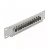 Glasvezel patchpaneel DeLOCK 10 inch 12 poorten SC simplex beige 1U grijs